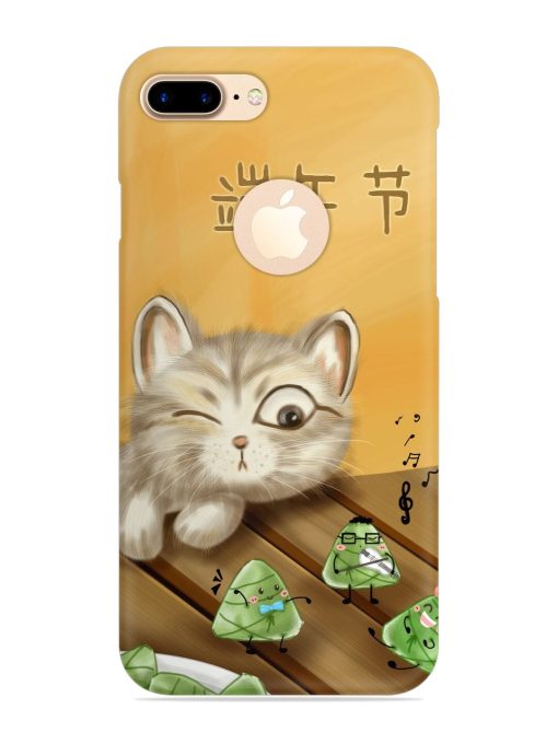 Cat Scorpion Dancing Snap Case for Apple Iphone 7 Plus (Logo Cut)