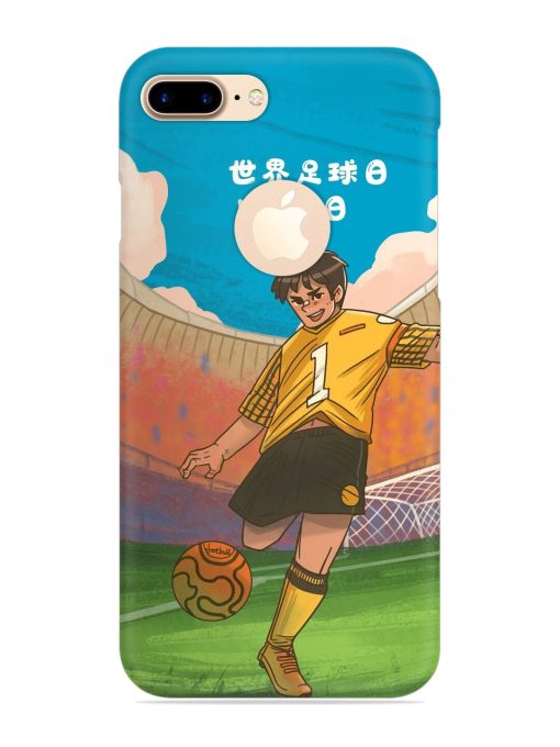 Soccer Kick Snap Case for Apple Iphone 7 Plus (Logo Cut) Zapvi