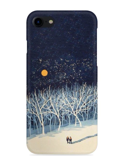 Full Moon Snowshoe Tour Snap Case for Apple Iphone 8 Zapvi