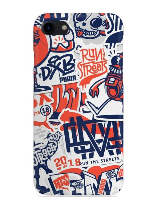 Run The Street Snap Case for Apple Iphone 8 Zapvi