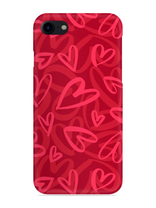 Seamless Romantic Pattern Snap Case for Apple Iphone 8 Zapvi