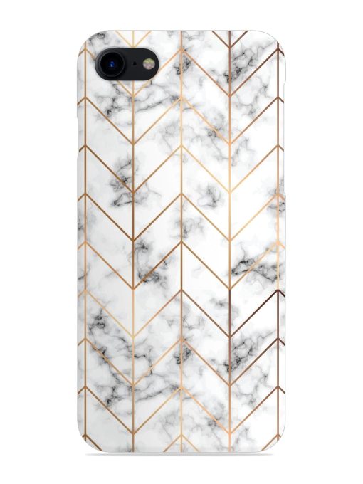 Vector Marble Texture Snap Case for Apple Iphone 8