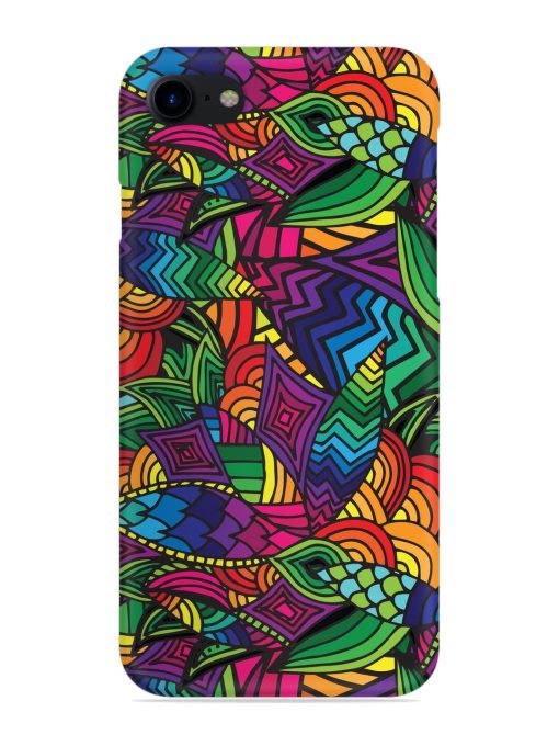 Abstract Multicolor Seamless Snap Case for Apple Iphone 8