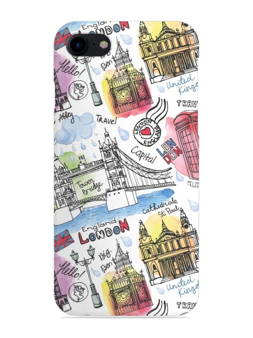 Vector London Landmark Snap Case for Apple Iphone 8