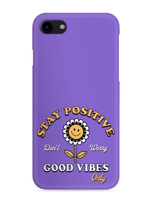 Retro Positive Flower Snap Case for Apple Iphone 8