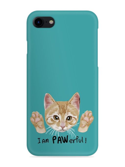 Typography Slogan Cat Snap Case for Apple Iphone 8 Zapvi