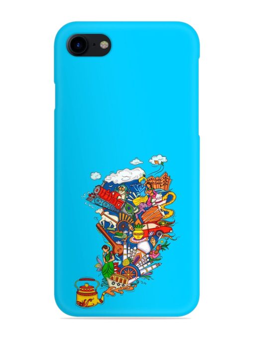 Vector Design Indian Snap Case for Apple Iphone 8 Zapvi