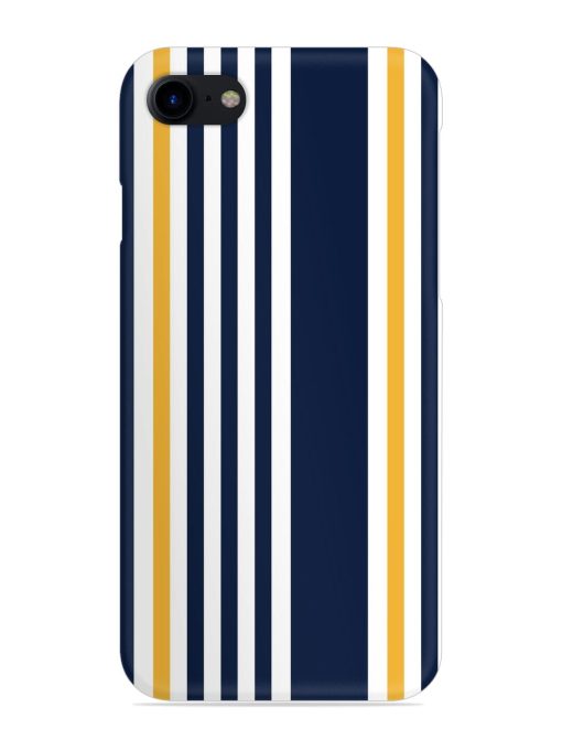 Seamless Stripe Pattern Snap Case for Apple Iphone 8