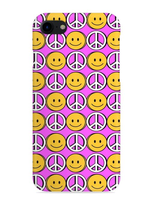 Smiley Face Peace Snap Case for Apple Iphone 8 Zapvi