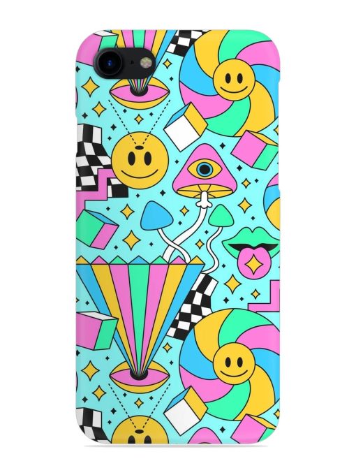 Trippy Rainbow 60S Snap Case for Apple Iphone 8 Zapvi