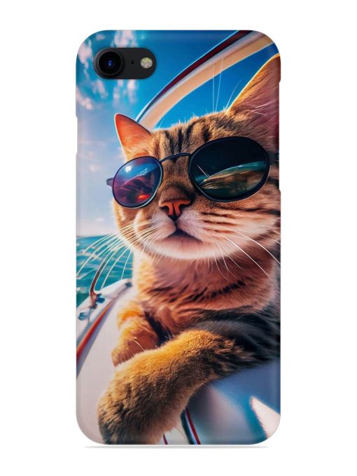 Cat In Style Snap Case for Apple Iphone 8 Zapvi