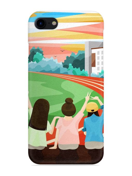 School Playground Snap Case for Apple Iphone 8