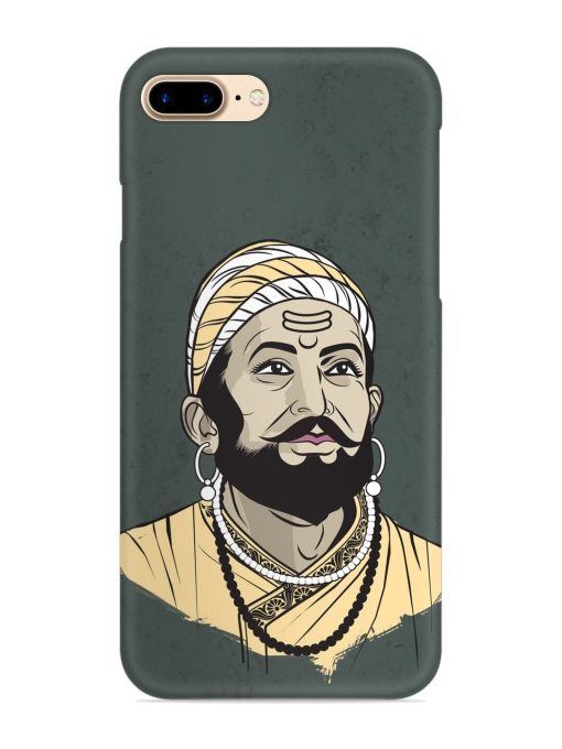 Shivaji Maharaj Vector Art Snap Case for Apple Iphone 8 Plus Zapvi