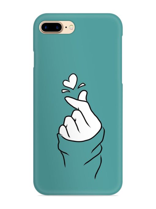 Korean Heart Sign Art Snap Case for Apple Iphone 8 Plus