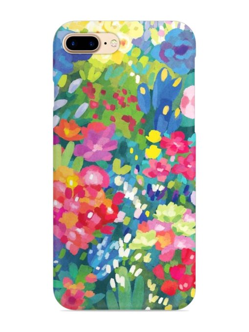 Watercolor Flower Art Snap Case for Apple Iphone 8 Plus Zapvi