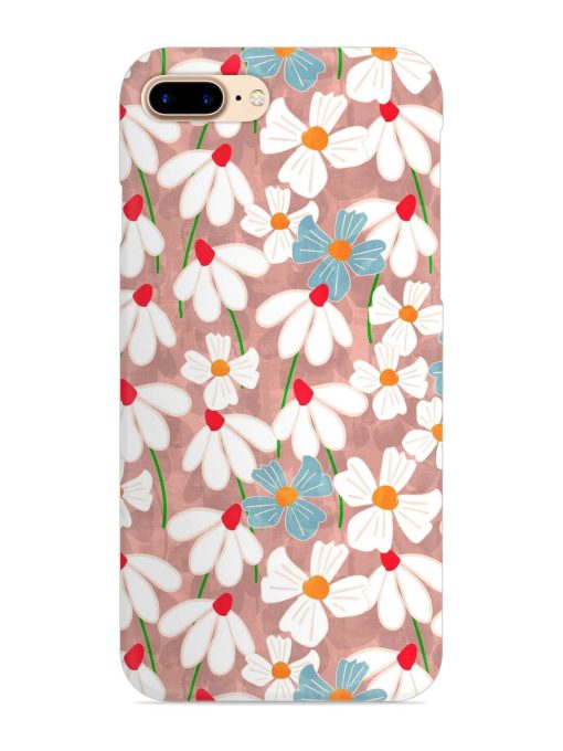 Abstract Petal Flowers Snap Case for Apple Iphone 8 Plus Zapvi