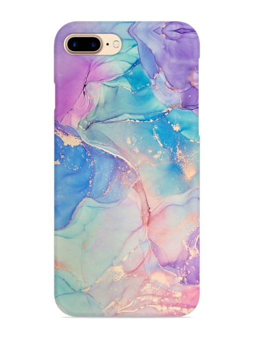 Alcohol Ink Colors Snap Case for Apple Iphone 8 Plus Zapvi