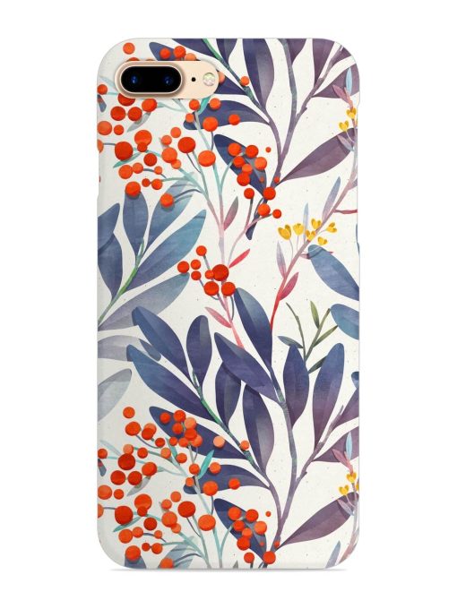 Seamless Floral Pattern Snap Case for Apple Iphone 8 Plus