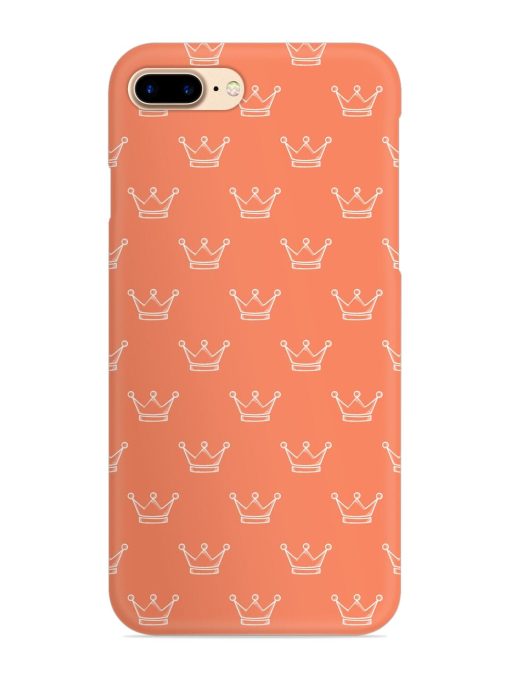 Hand Drawn Crown Snap Case for Apple Iphone 8 Plus