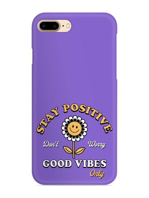 Retro Positive Flower Snap Case for Apple Iphone 8 Plus