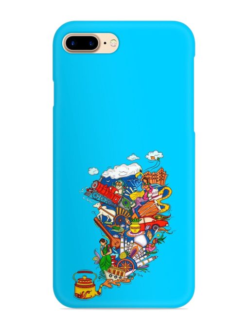 Vector Design Indian Snap Case for Apple Iphone 8 Plus