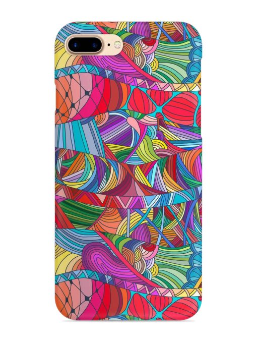 Seamless Patterns Hand Drawn Snap Case for Apple Iphone 8 Plus