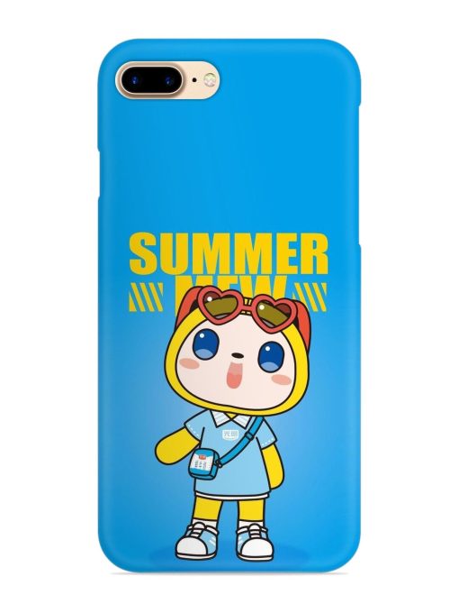 Summer Mew Cartoon Snap Case for Apple Iphone 8 Plus Zapvi