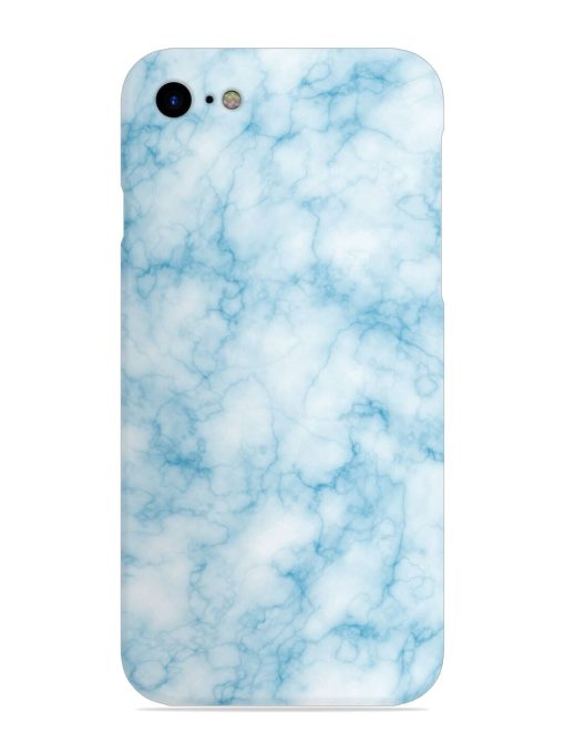 Blue White Natural Marble Snap Case for Apple Iphone Se (2020) Zapvi