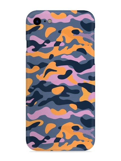 Camouflage Army Military English Orange Art Snap Case for Apple Iphone Se (2020)