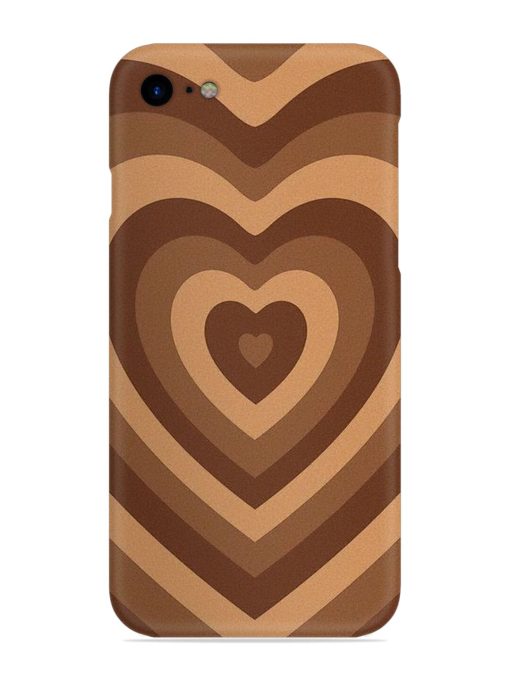 Brown Heart Snap Case for Apple Iphone Se (2020)