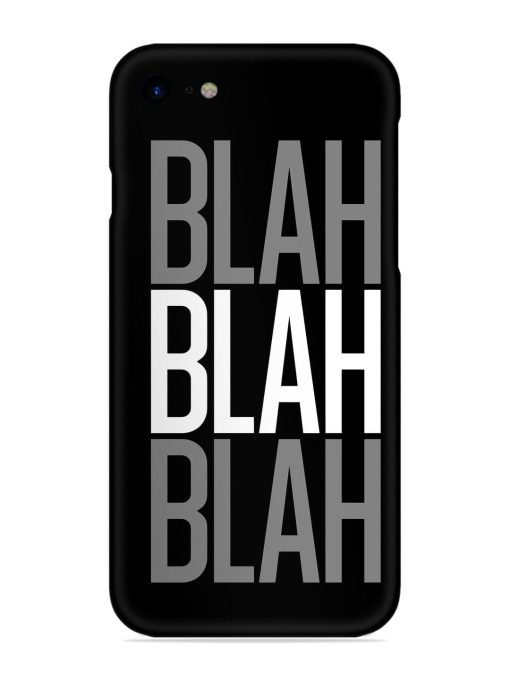 Blah Blah Blah Wallpaper Snap Case for Apple Iphone Se (2020) Zapvi