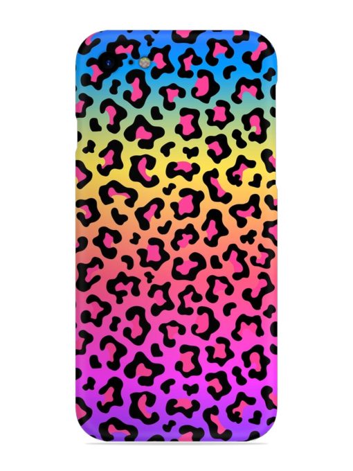 Neon Rainbow Colored Snap Case for Apple Iphone Se (2020)