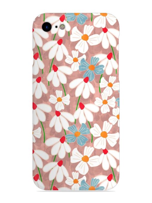 Abstract Petal Flowers Snap Case for Apple Iphone Se (2020) Zapvi