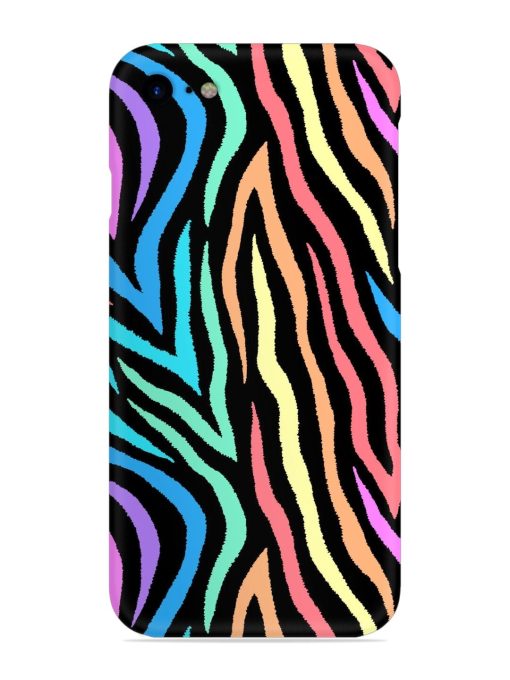 Colorful Abstract Zebra Snap Case for Apple Iphone Se (2020) Zapvi