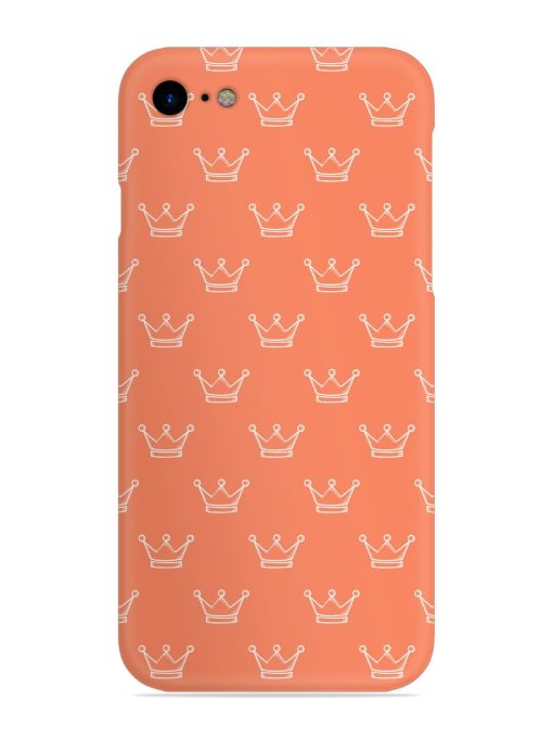 Hand Drawn Crown Snap Case for Apple Iphone Se (2020) Zapvi