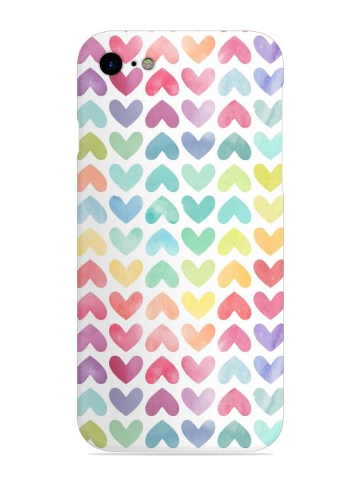 Seamless Colorful Watercolor Snap Case for Apple Iphone Se (2020)