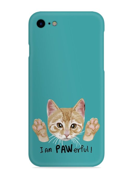 Typography Slogan Cat Snap Case for Apple Iphone Se (2020) Zapvi