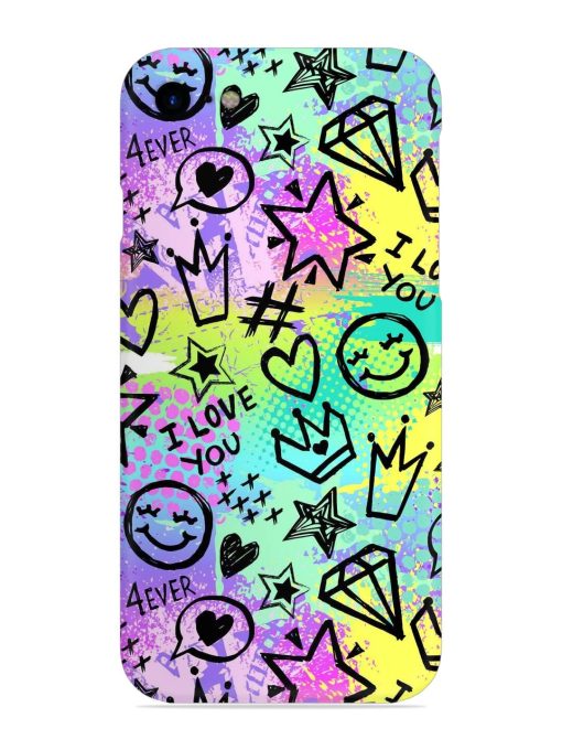 Bright Seamless Pattern Snap Case for Apple Iphone Se (2020)