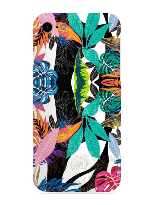 Floral Pattern Bright Snap Case for Apple Iphone Se (2020)