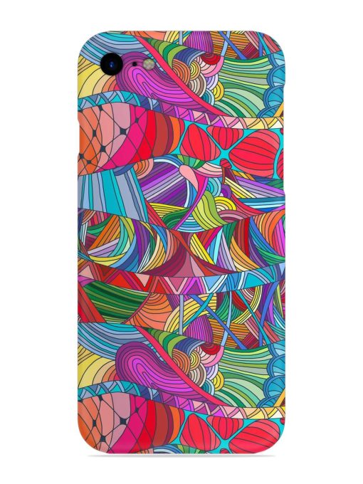 Seamless Patterns Hand Drawn Snap Case for Apple Iphone Se (2020) Zapvi