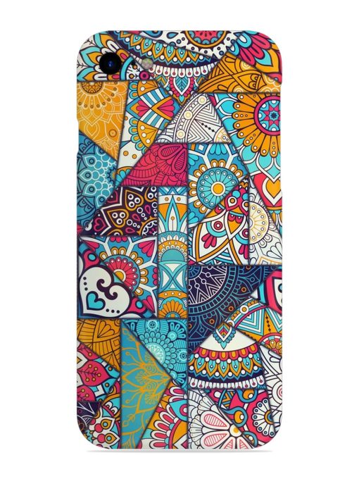 Patchwork Pattern Vintage Snap Case for Apple Iphone Se (2020)