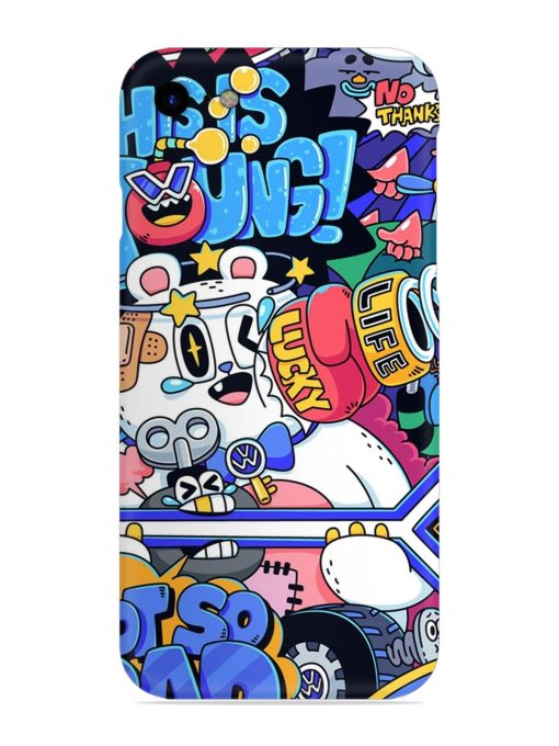 Universal Doodle Snap Case for Apple Iphone Se (2020) Zapvi