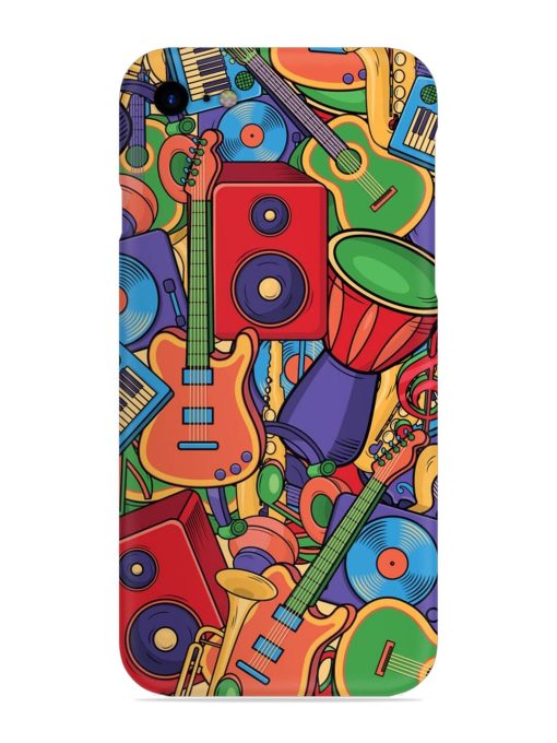 Colorful Music Art Snap Case for Apple Iphone Se (2020) Zapvi