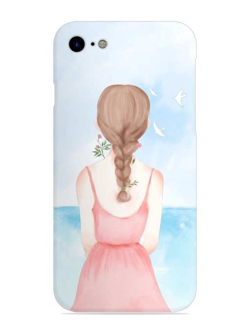 Watercolor Girl Vector Snap Case for Apple Iphone Se (2020)