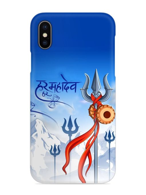 Har Har Mahadev Trishul Snap Case for Apple Iphone X Zapvi