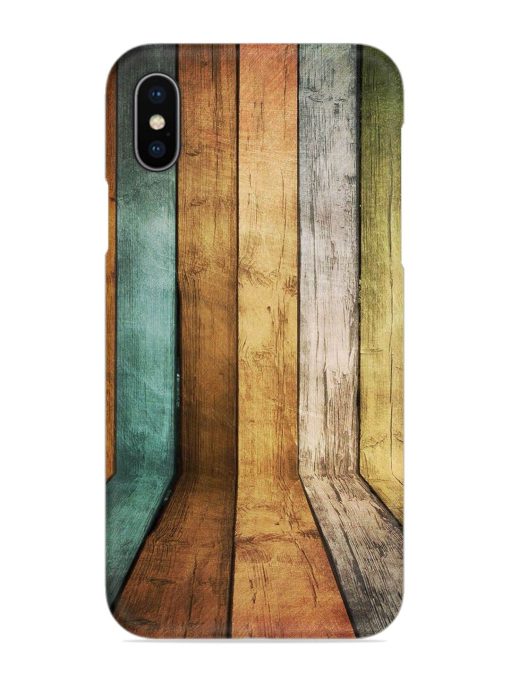 Wooden Realistic Art Snap Case for Apple Iphone X Zapvi