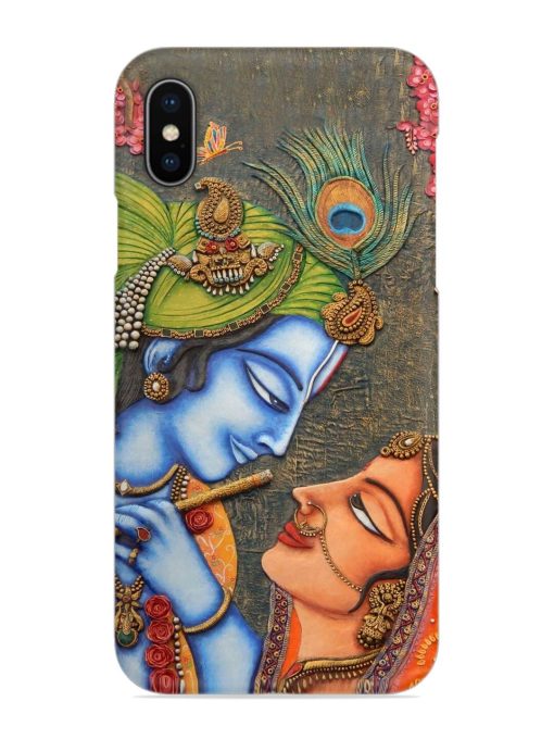 Lord Radha Krishna Flute Art Snap Case for Apple Iphone X