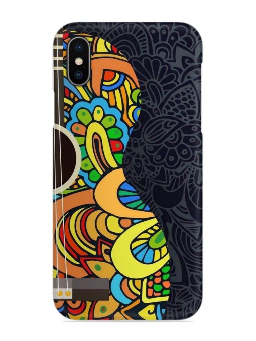 Guitar Vector Art Snap Case for Apple Iphone X Zapvi