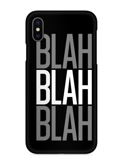 Blah Blah Blah Wallpaper Snap Case for Apple Iphone X