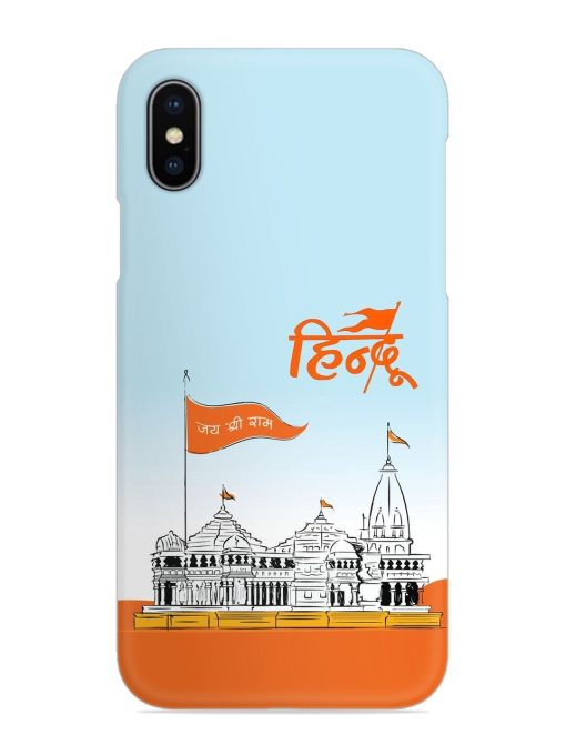 Ram Mandir Hindu Snap Case for Apple Iphone X